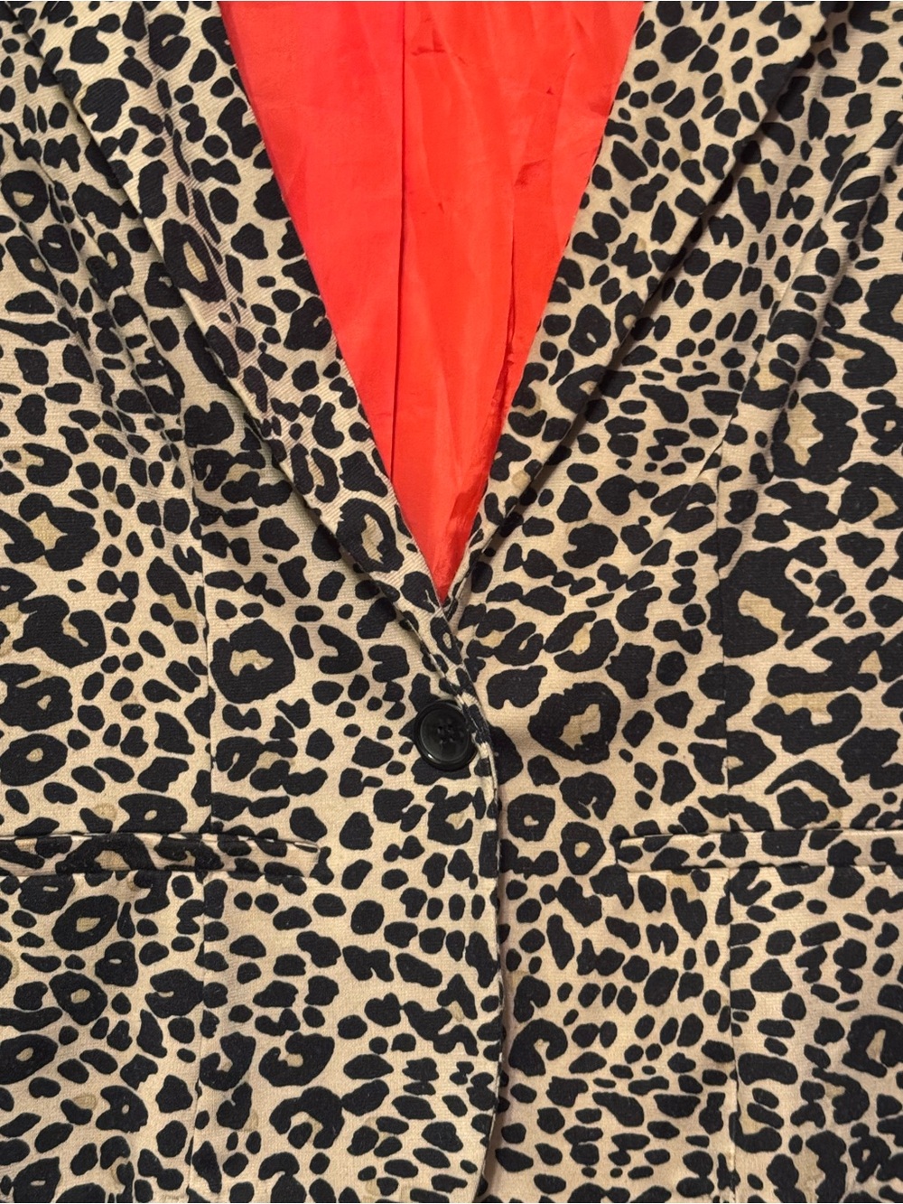 Bongo Animal Cheetah Print Blazer Size Large - Picture 2 of 7